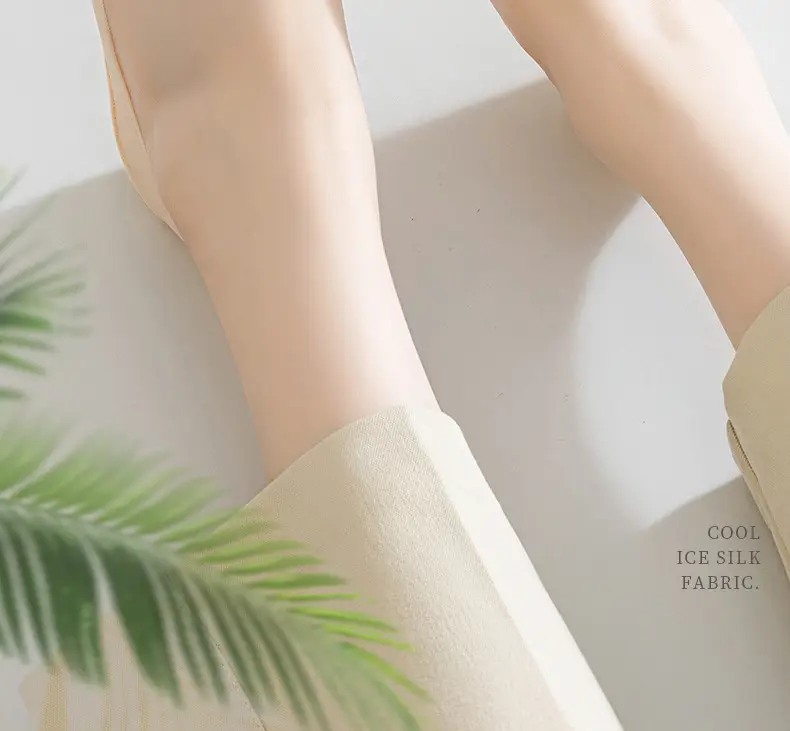 Women's Summer Thin Boat Socks, Non-Slip, Lightweight, Fully Invisible Socks, Pure Cotton Sole, High Heel Socks — feature 10