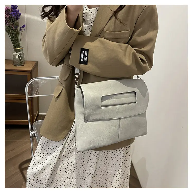 Women's Grey Shoulder Crossbody Bag 2024 Spring Summer — feature 15