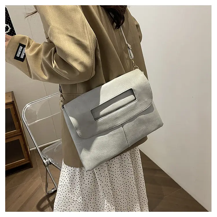 Women's Grey Shoulder Crossbody Bag 2024 Spring Summer — feature 16