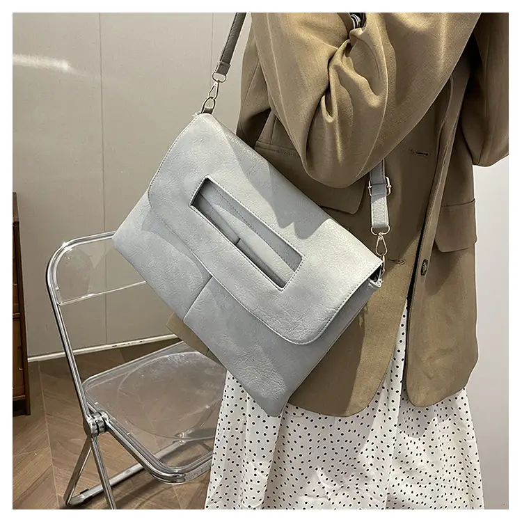 Women's Grey Shoulder Crossbody Bag 2024 Spring Summer — feature 18