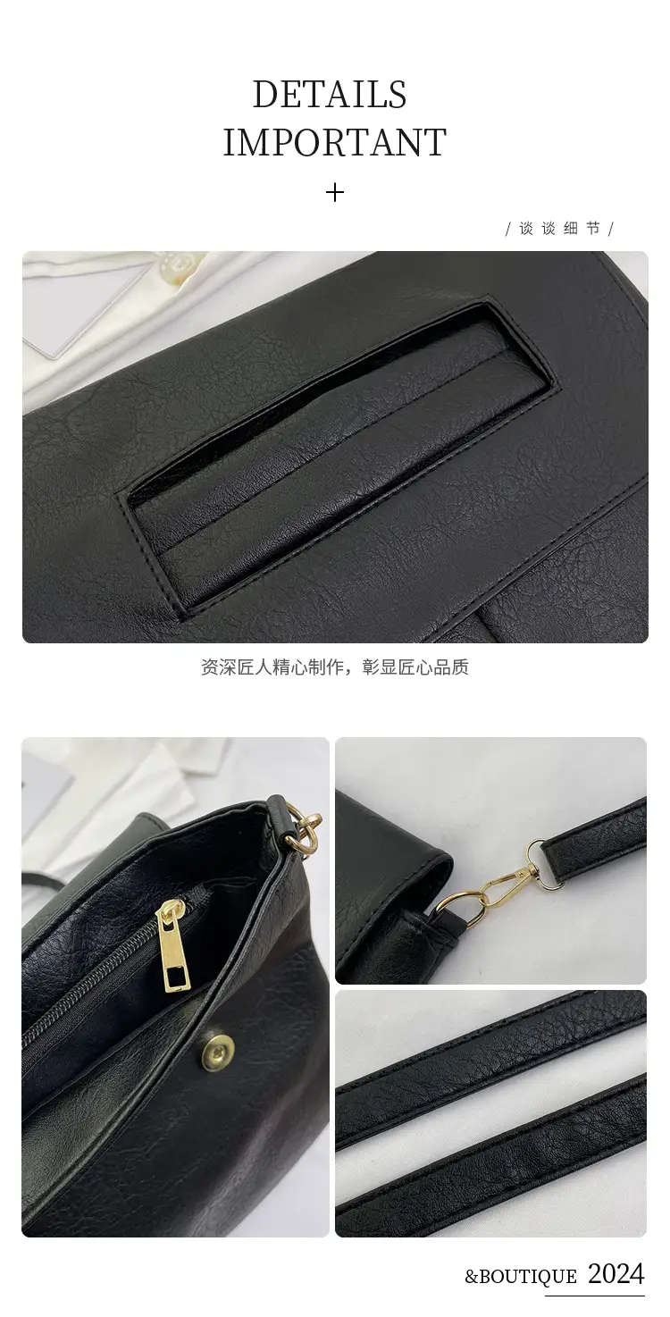 Women's Grey Shoulder Crossbody Bag 2024 Spring Summer — feature 3