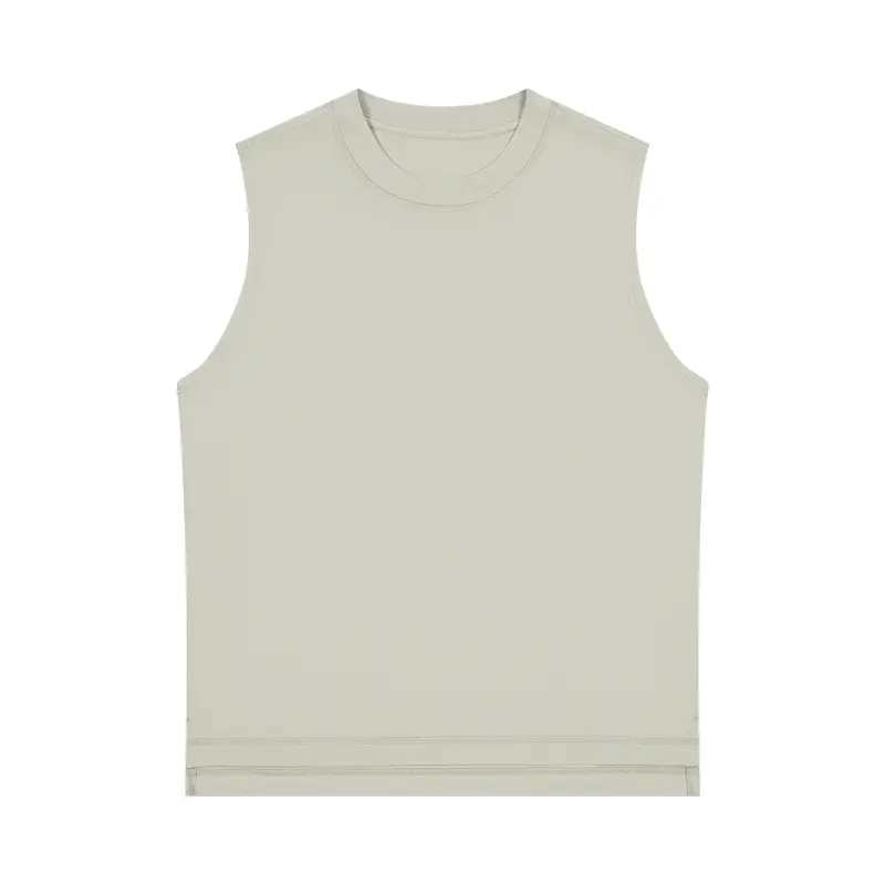 Men Sleeveless Ice T-Shirt 230g Summer Beige