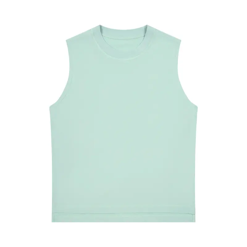 Men Sleeveless Ice T-Shirt 230g Summer Beige