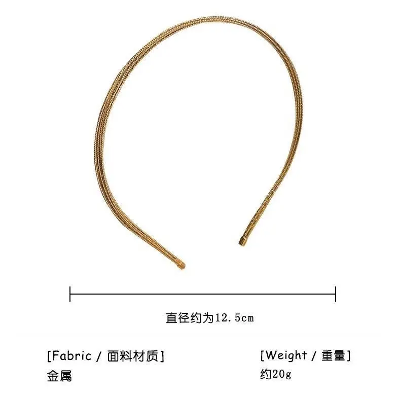Bright Silk Golden Hair Hoop Four Seasons All-match - Image 4