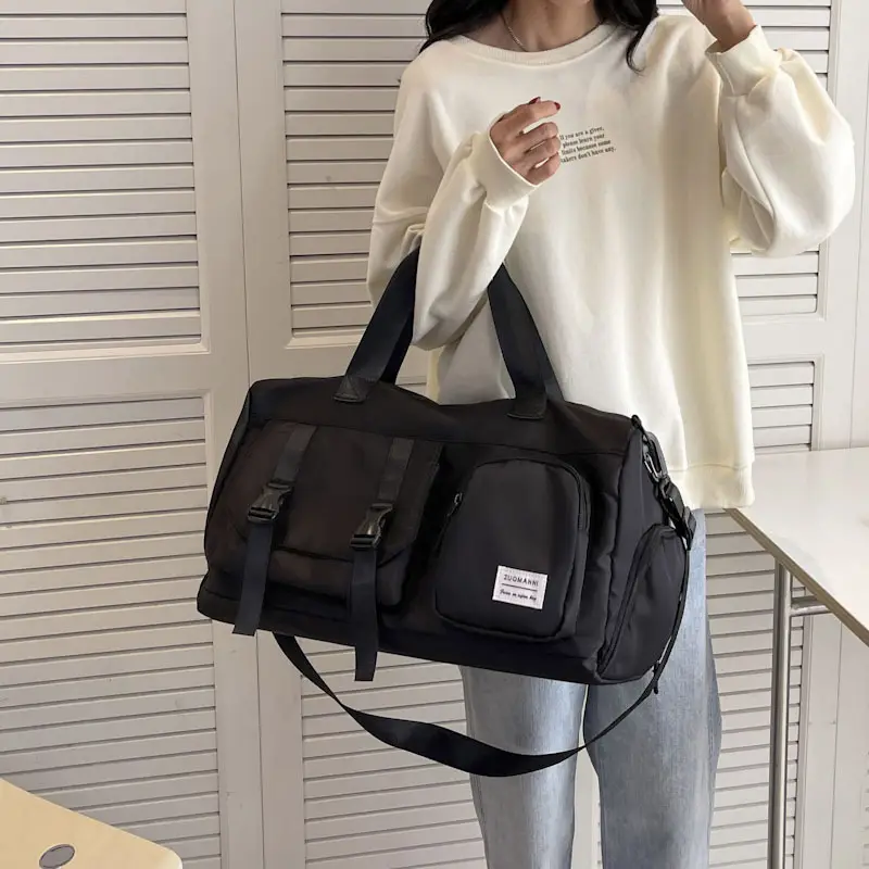 Women's Pink Dry Wet Separate Travel Bag Shoulder Crossbody — feature 33