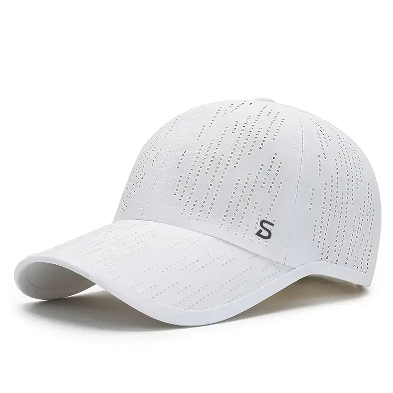 Men's Black Mesh Baseball Cap with Adjustable Strap - Image 4