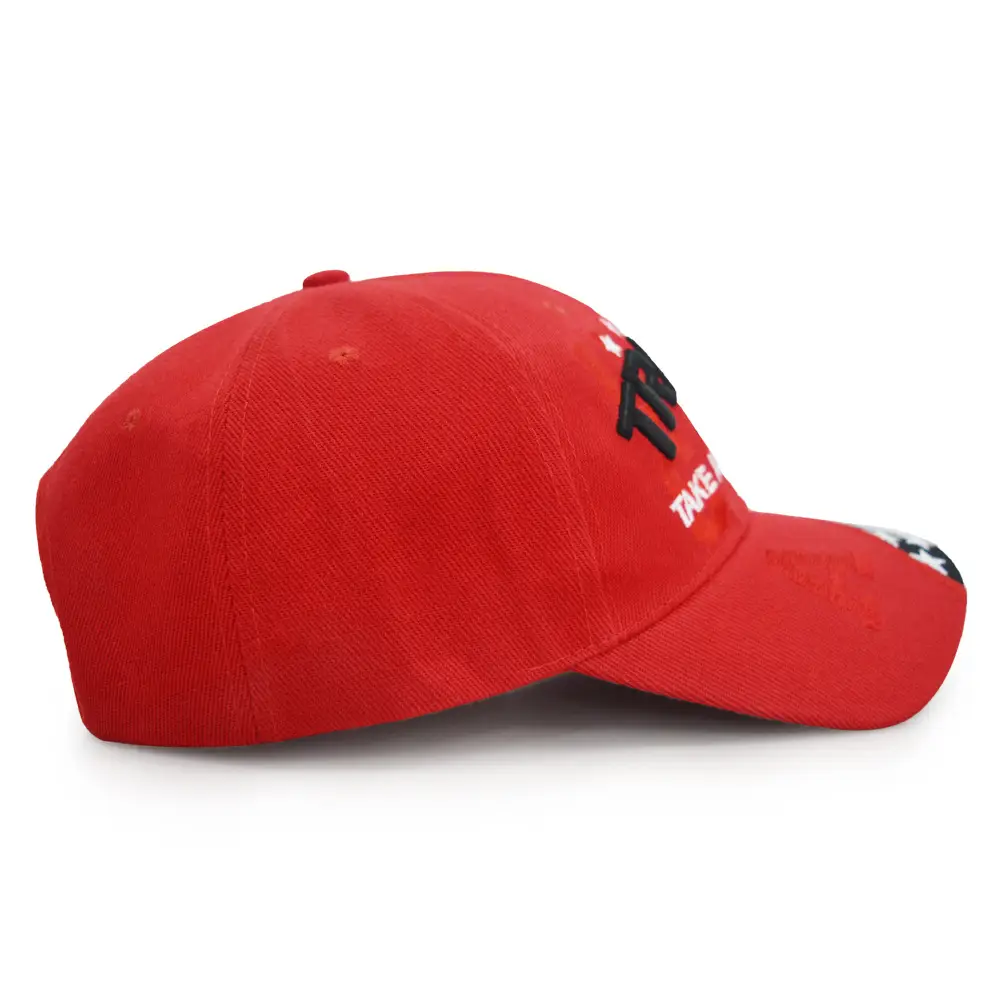 Pink 2024 Embroidered Baseball Cap with USA Flag Design — feature 15