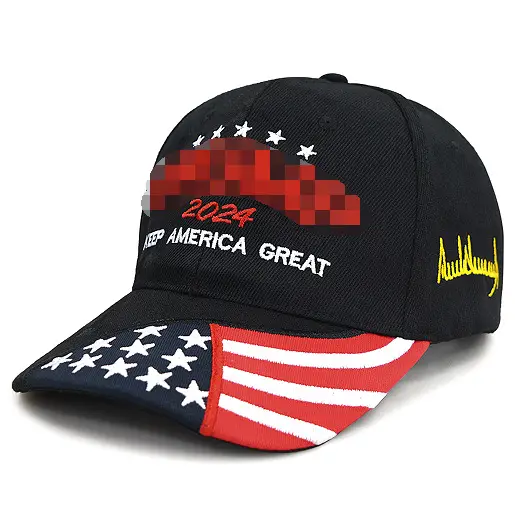 Pink 2024 Embroidered Baseball Cap with USA Flag Design — feature 18