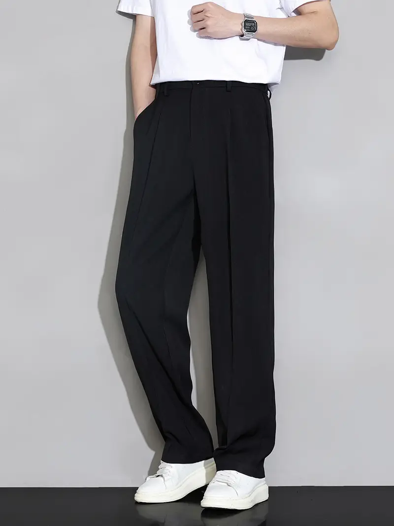 Ice Silk Men's Summer Thin Wide Leg Pants - Image 6