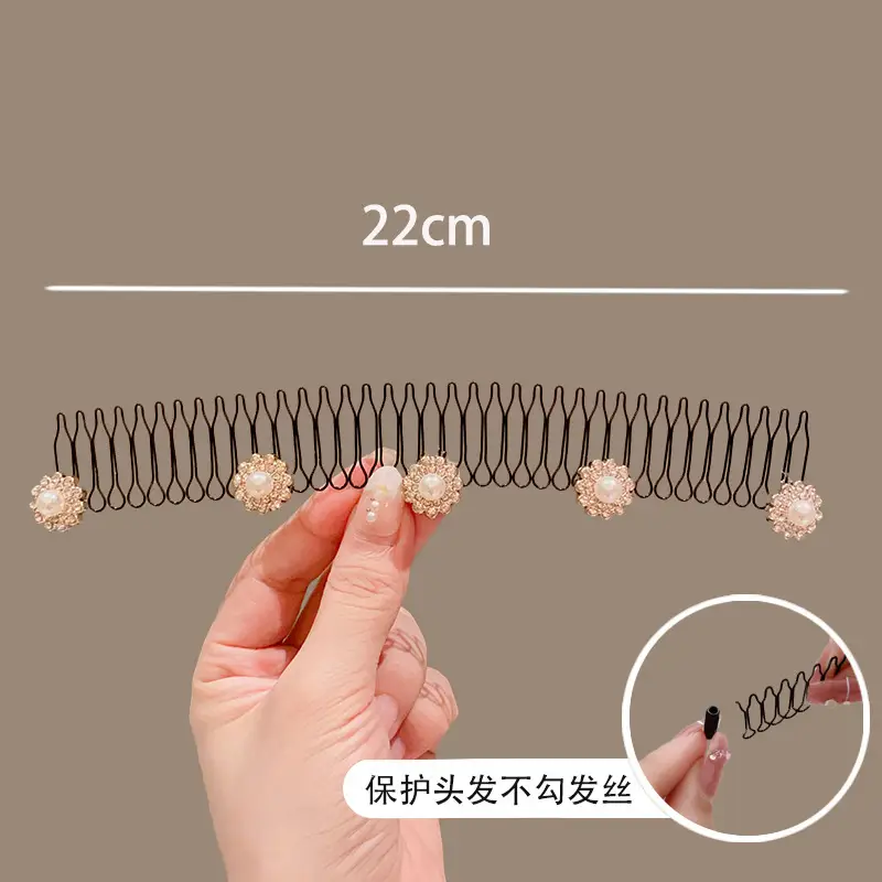Camellia Hair Clip for Girls, 22cm, Floral Design — feature 13
