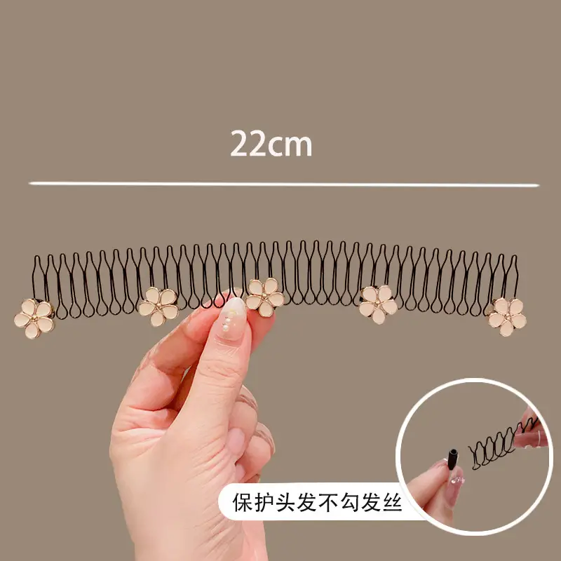 Camellia Hair Clip for Girls, 22cm, Floral Design — feature 16