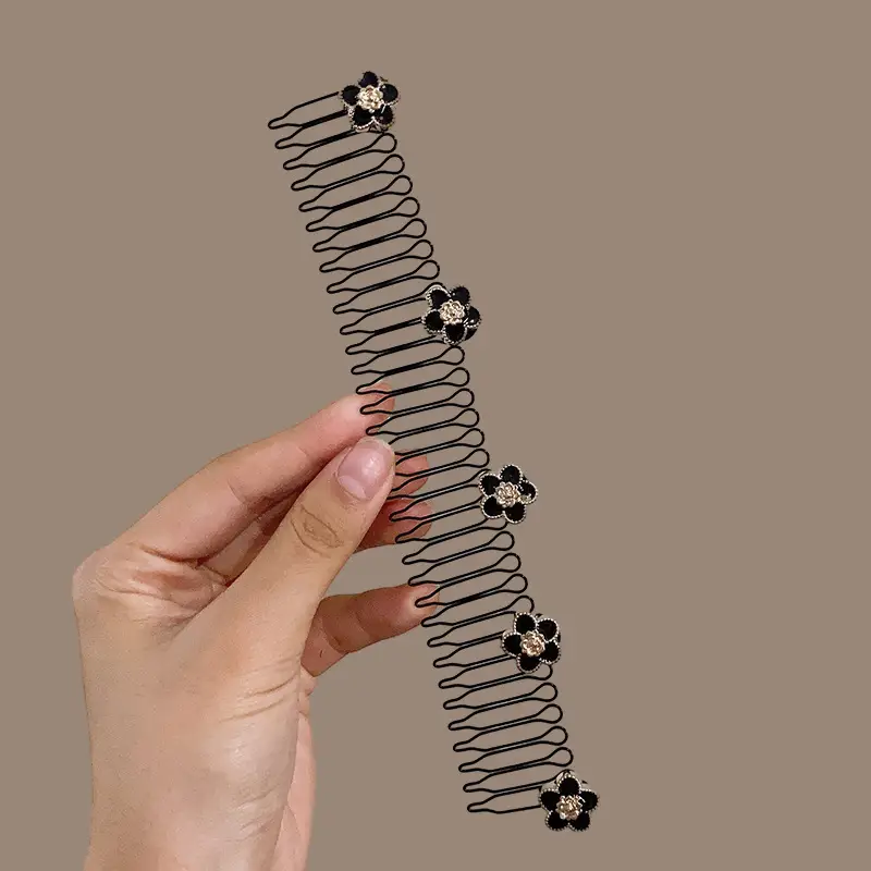 Camellia Hair Clip for Girls, 22cm, Floral Design - Image 10