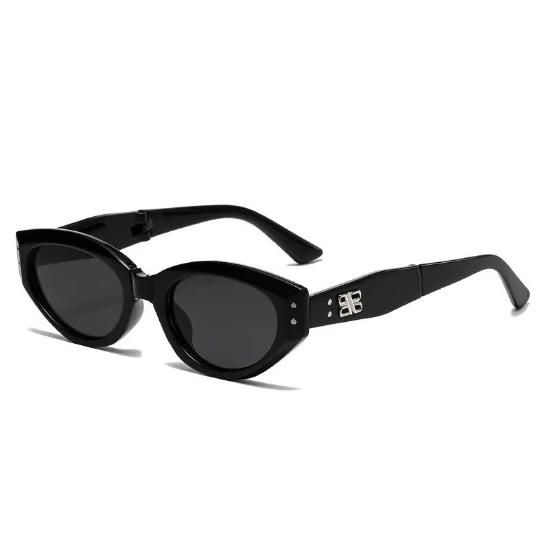 2025 Roco Folding Sunglasses Women Brown Cat Eye