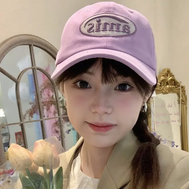 Korean-style Red Baseball Cap Women Spring Summer Wide Brim - Image 10