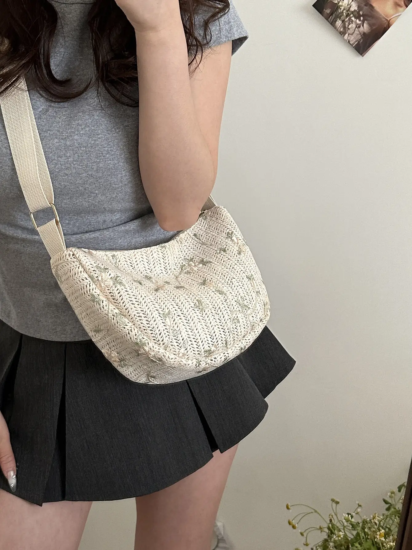Portable Straw Woven Bag Summer 2024