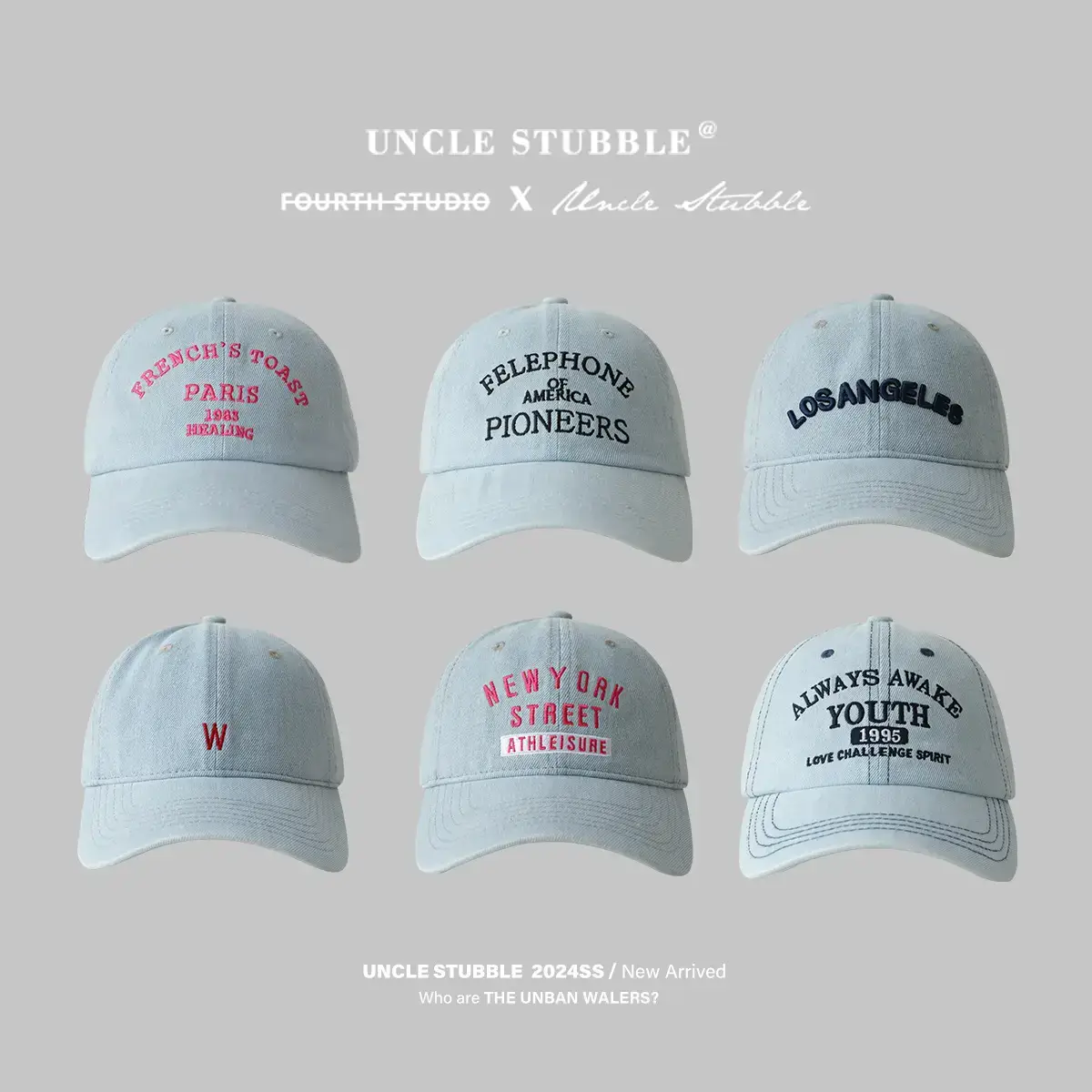 New York Streetwear Wash Denim Cap for Men Women - Image 6