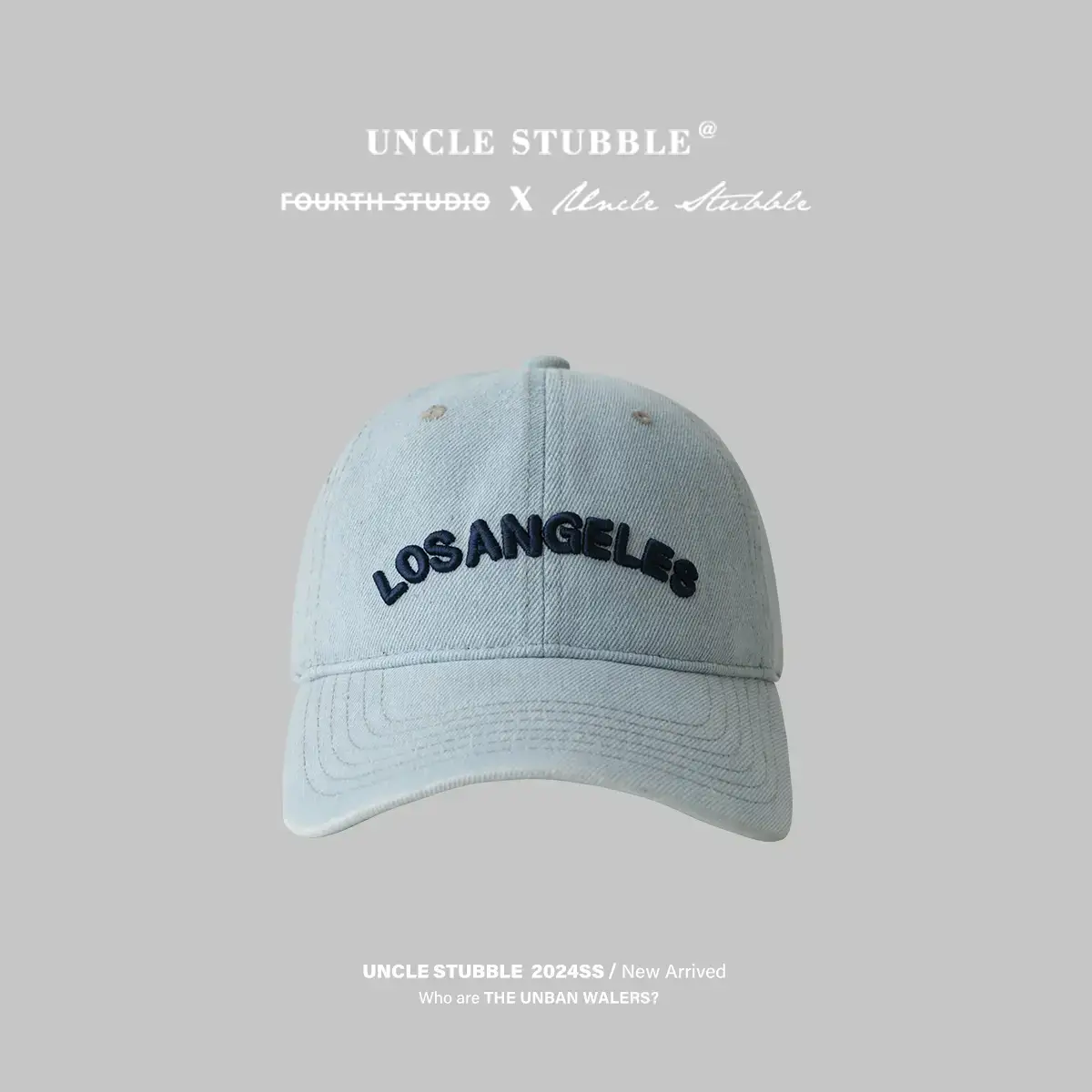 New York Streetwear Wash Denim Cap for Men Women - Image 2