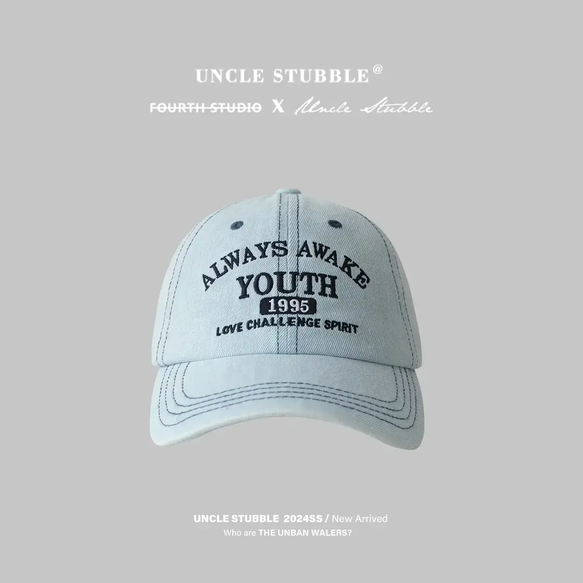 New York Streetwear Wash Denim Cap for Men Women - Image 4