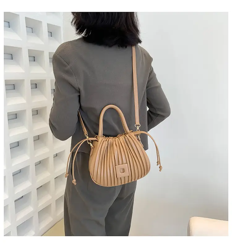 Green Textured Shoulder Crossbody Bag for Women 2024 — feature 12