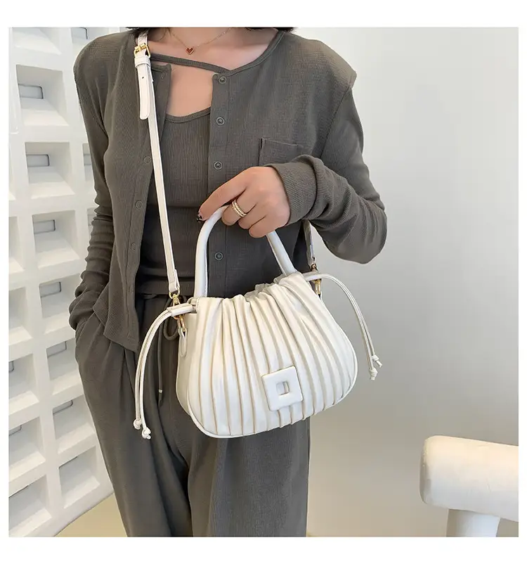 Green Textured Shoulder Crossbody Bag for Women 2024 — feature 14