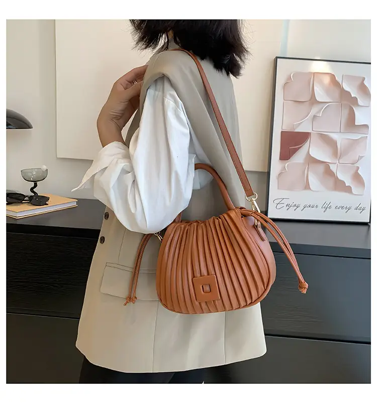Green Textured Shoulder Crossbody Bag for Women 2024 — feature 20