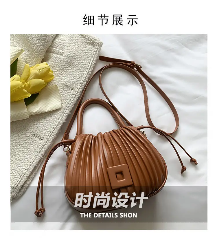 Green Textured Shoulder Crossbody Bag for Women 2024 — feature 3