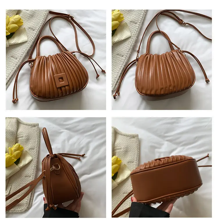 Green Textured Shoulder Crossbody Bag for Women 2024 — feature 8