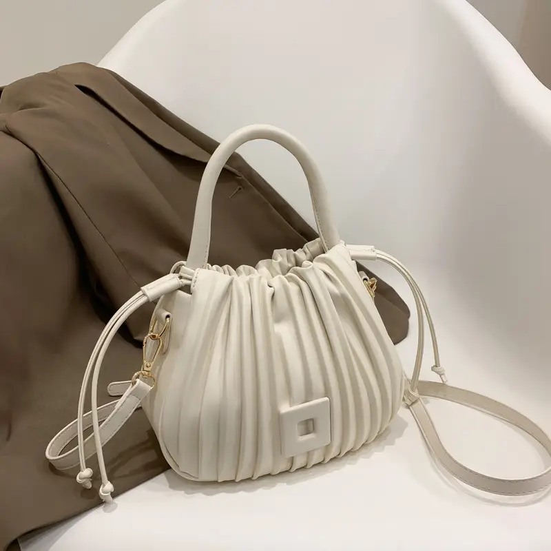 Green Textured Shoulder Crossbody Bag for Women 2024 - Image 3