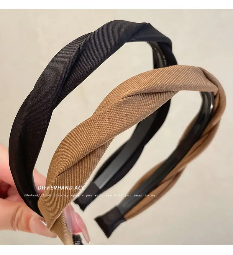 Women's Non-Slip Top Headband with Toothed Pressed Hair Stamp — feature 5