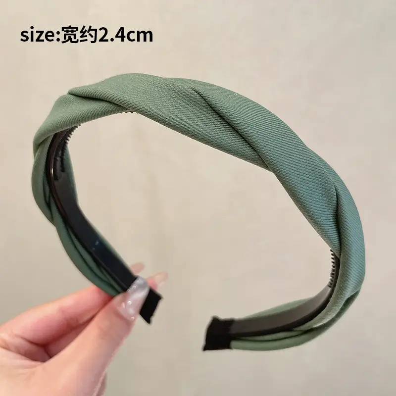 Women's Non-Slip Top Headband with Toothed Pressed Hair Stamp - Image 3