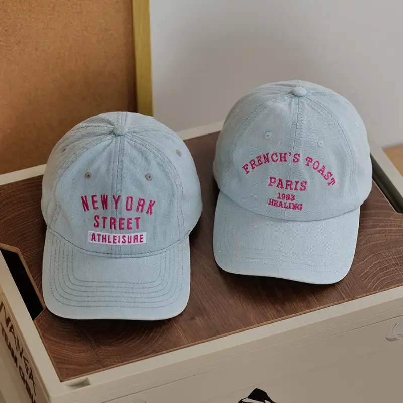 Women's Light Blue Suda Sexi Baseball Cap with Embroidered Logo - Image 7