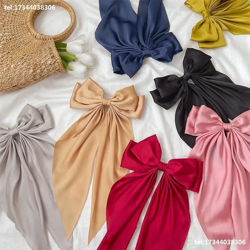 Pink Satin Hairpin with Vintage Bow Design - Image 37