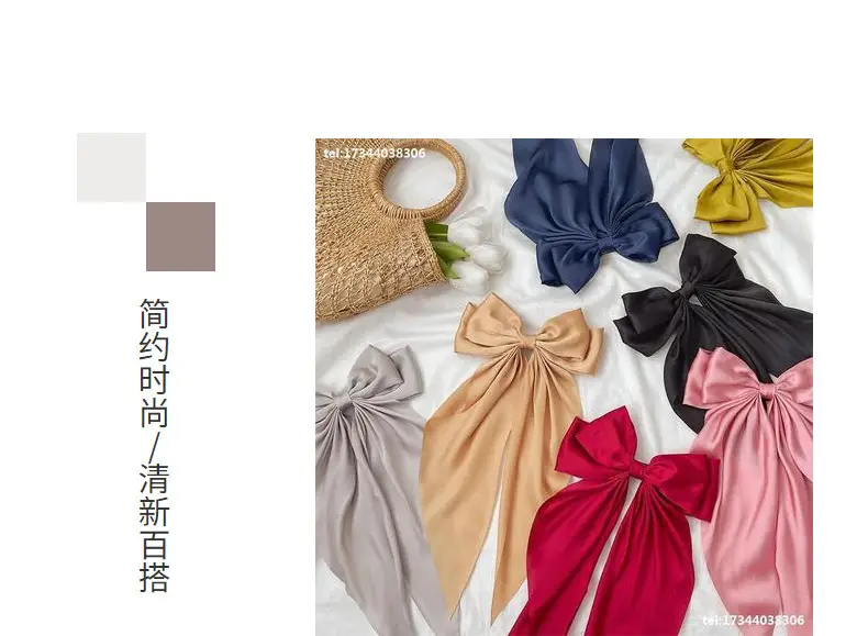 Pink Satin Hairpin with Vintage Bow Design — feature 10
