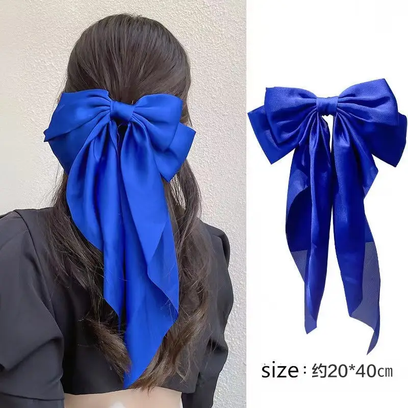 Pink Satin Hairpin with Vintage Bow Design - Image 9