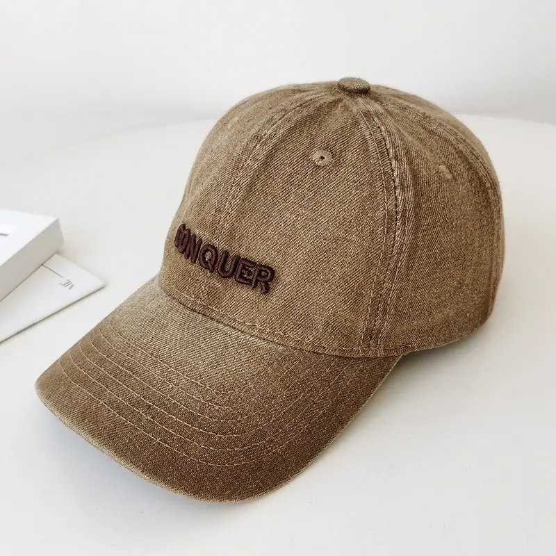 Women Denim Letter Cap Spring Summer Korean Style - Image 6