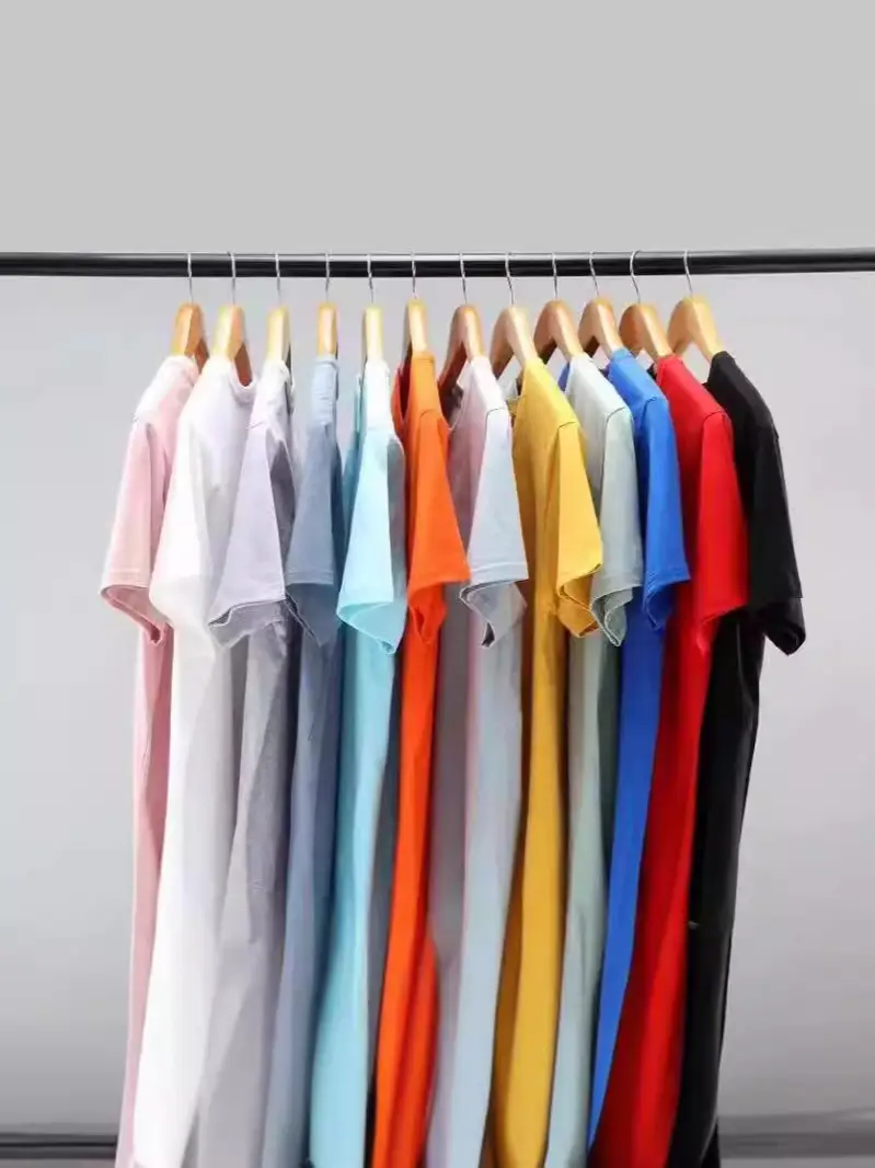 Spring Men T-Shirts Heavy Cotton Crewneck Half Sleeve