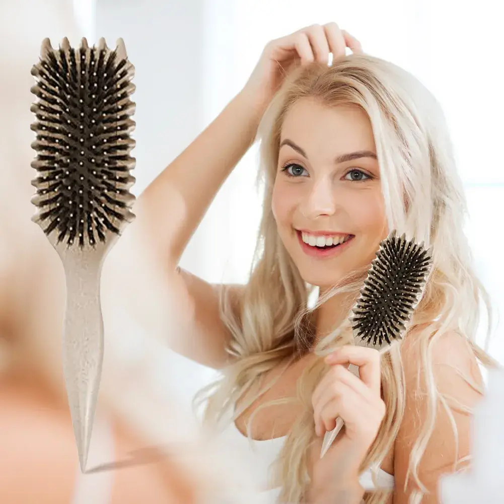 Women's Hair Brush with 25cm Bristles for Long Hair Styling - Image 8