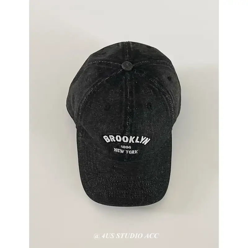 Blue Denim Brooklyn Men's Baseball Cap - Image 2