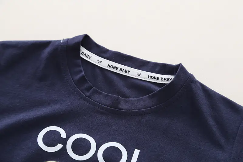 0-5Y Boys Summer T-Shirt Shorts Set Navy Blue Medium — feature 10