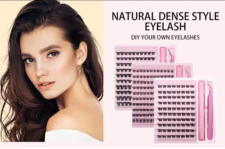 Pink False Eyelash Set with Glue & Tweezers — feature 10