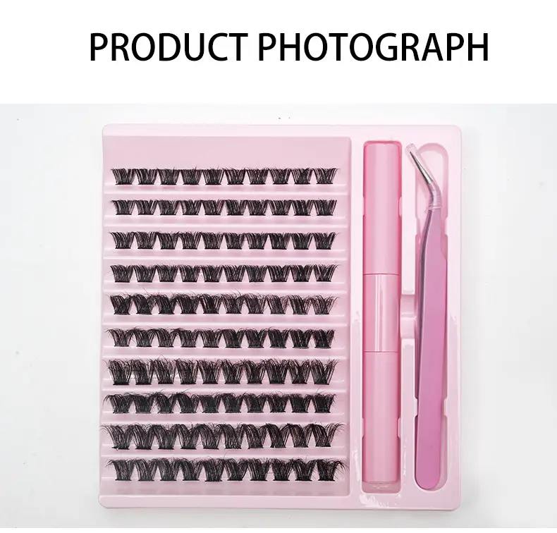 Pink False Eyelash Set with Glue & Tweezers — feature 11