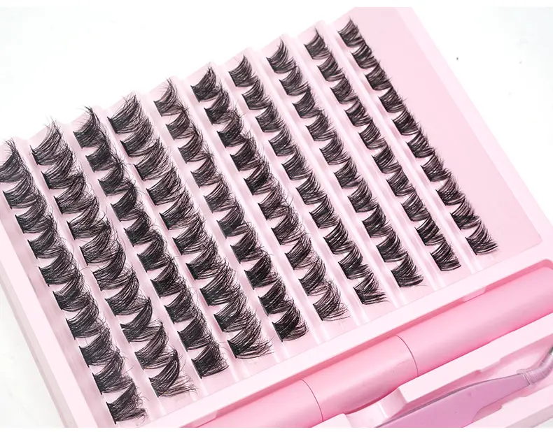 Pink False Eyelash Set with Glue & Tweezers — feature 12