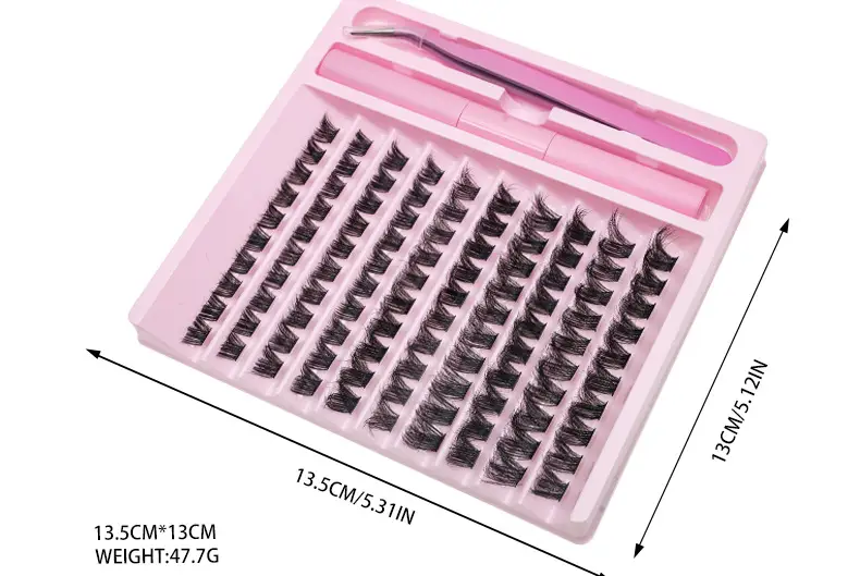 Pink False Eyelash Set with Glue & Tweezers — feature 5