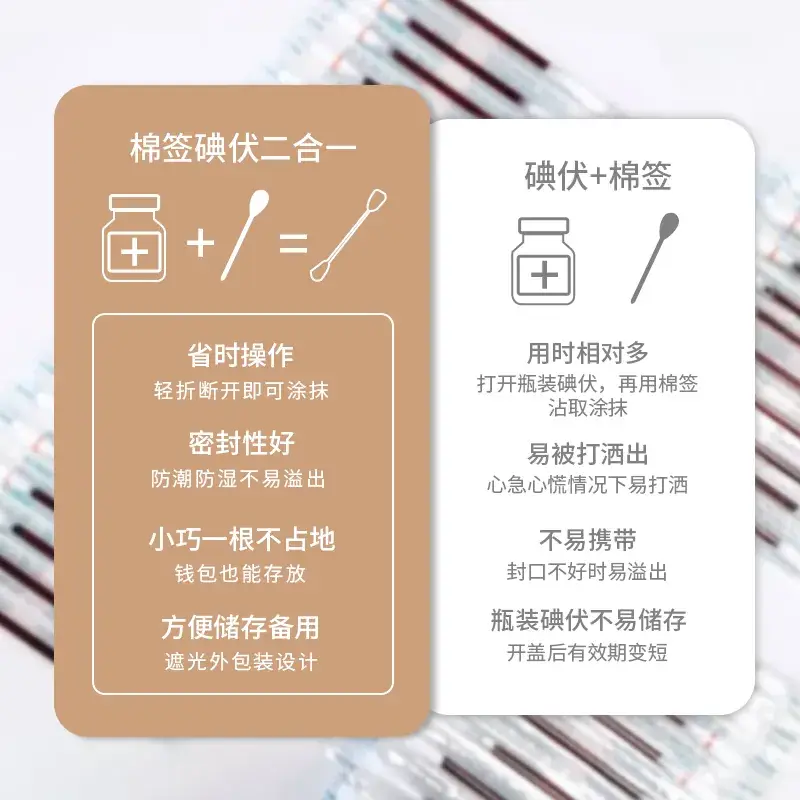 Disinfectant Cotton Swabs for Baby Wounds
