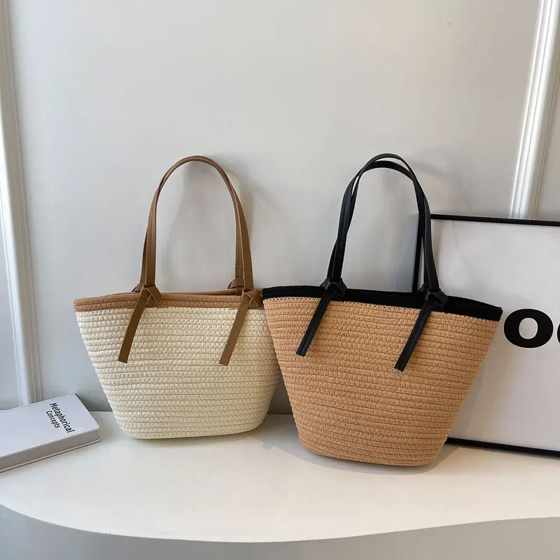 Women's Woven Shoulder Bag Large Capacity Summer - Image 6