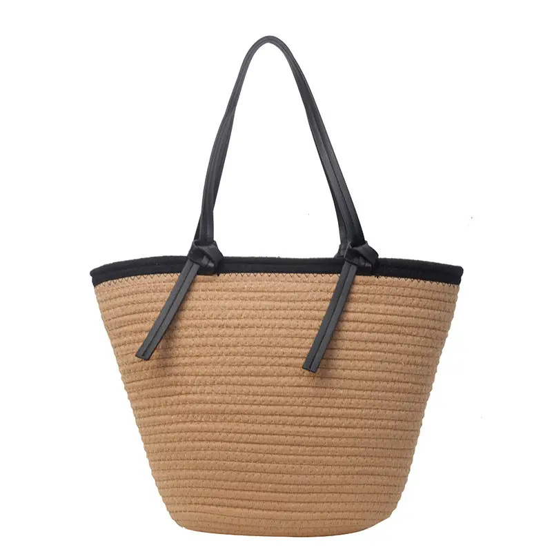 Women's Woven Shoulder Bag Large Capacity Summer - Image 7