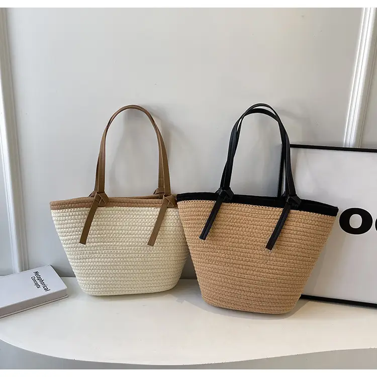 Women's Woven Shoulder Bag Large Capacity Summer — feature 10
