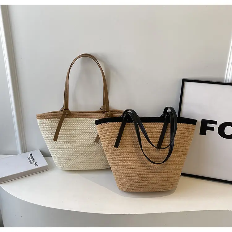 Women's Woven Shoulder Bag Large Capacity Summer — feature 11