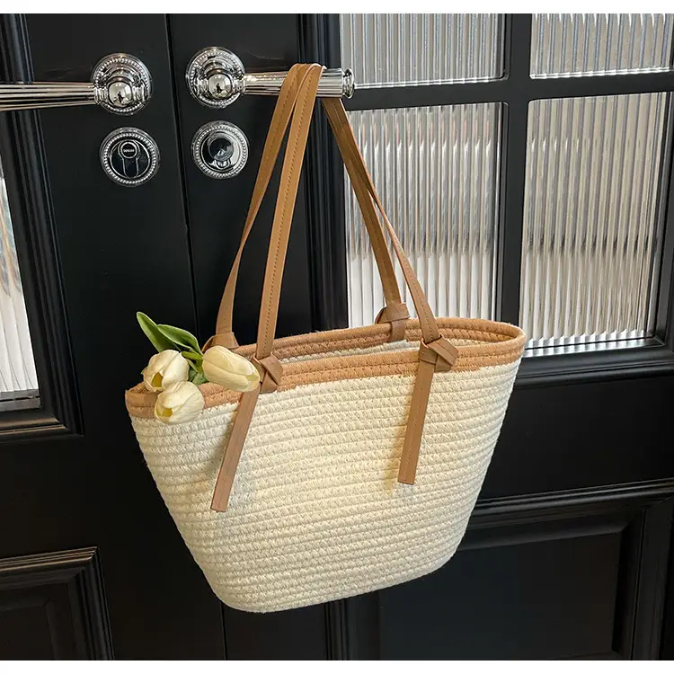 Women's Woven Shoulder Bag Large Capacity Summer — feature 12