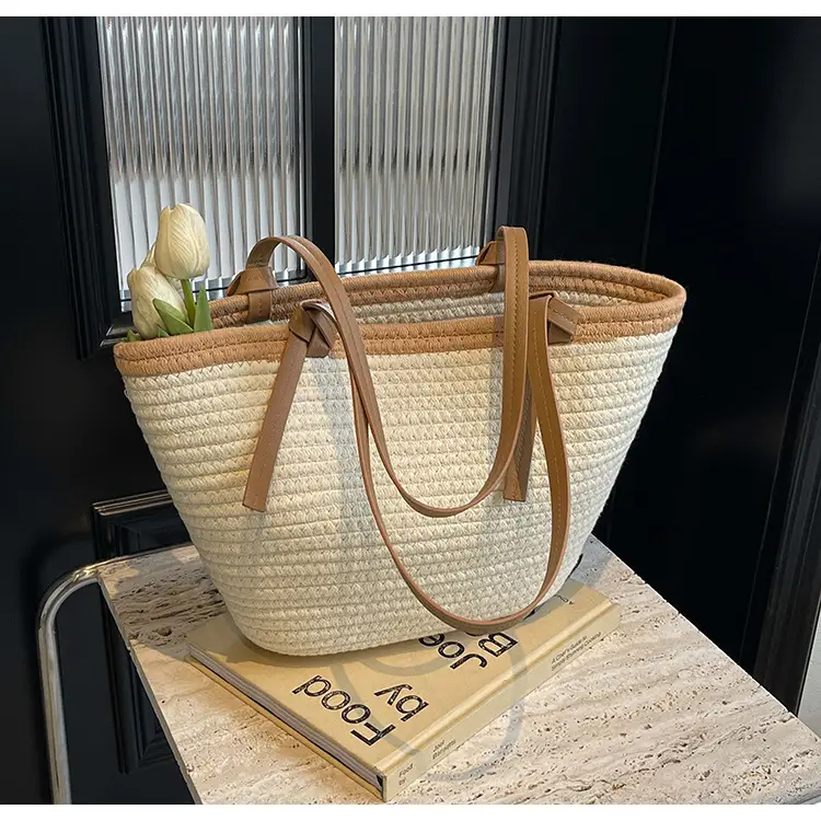 Women's Woven Shoulder Bag Large Capacity Summer — feature 13